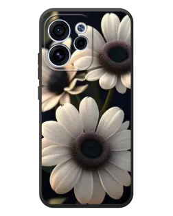 Чехол для OPPO Reno 15F с картинкой «Белые маргаритки макро»