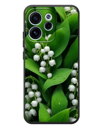 Чехол для OPPO Reno 15F с картинкой «Ландыши в зелени» Чехол для OPPO Reno 15F с картинкой «Ландыши в зелени»