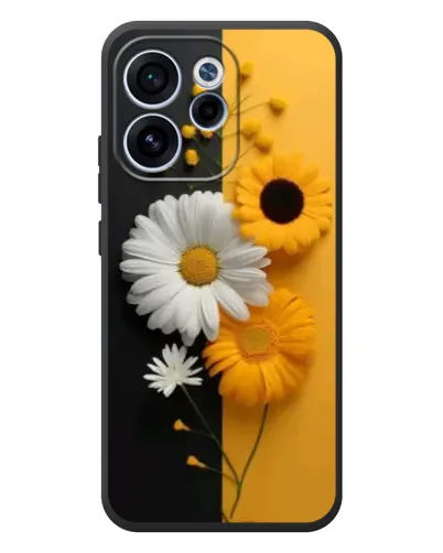 Чехол для OPPO Reno 15F с картинкой «Подсолнух и ромашка» Чехол для OPPO Reno 15F с картинкой «Подсолнух и ромашка»
