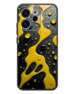 Чехол для OPPO Reno 15F с картинкой «Жидкое желтое золото»