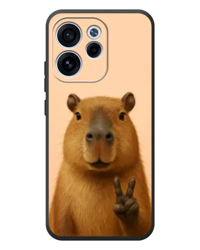 Чехол для OPPO Reno 15F с картинкой «Капибара виктория»