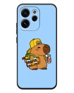 Чехол для OPPO Reno 15F с картинкой «Капибара на скейте»