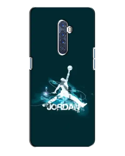 Чехол для OPPO Reno 2 с картинкой «Jordan Blue Fire»