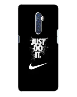 Чехол для OPPO Reno 2 с картинкой «Текстовый принт Nike»