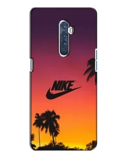 Чехол для OPPO Reno 2 с картинкой «Nike на закате солнца»