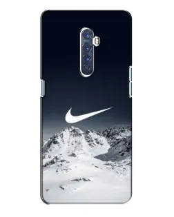 Чехол для OPPO Reno 2 с картинкой «Nike — зимние горы»