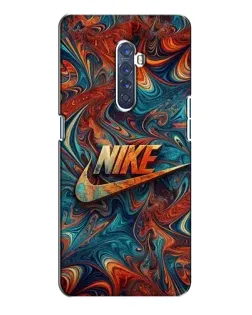 Чехол для OPPO Reno 2 с картинкой «Nike в абстракции»