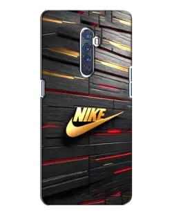 Чехол для OPPO Reno 2 с картинкой «Золотой Nike на металле»