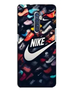 Чехол для OPPO Reno 2 с картинкой «Коллекция кроссовок Nike»