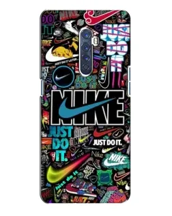 Чохол для OPPO Reno 2 з картинкою «Яскравий колаж Nike» Чохол для OPPO Reno 2 з картинкою «Яскравий колаж Nike»
