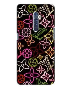 Чехол для OPPO Reno 2 с картинкой «Неоновый микс Nike»