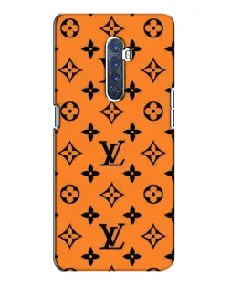 Чехол для OPPO Reno 2 с картинкой «Оранжевый стиль LV»