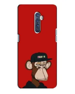Чехол для OPPO Reno 2 с картинкой «Bored Ape — красный фон» Чехол для OPPO Reno 2 с картинкой «Bored Ape — красный фон»