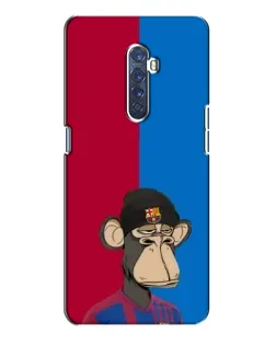 Чехол для OPPO Reno 2 с картинкой «Bored Ape — фанат Барсы» Чехол для OPPO Reno 2 с картинкой «Bored Ape — фанат Барсы»
