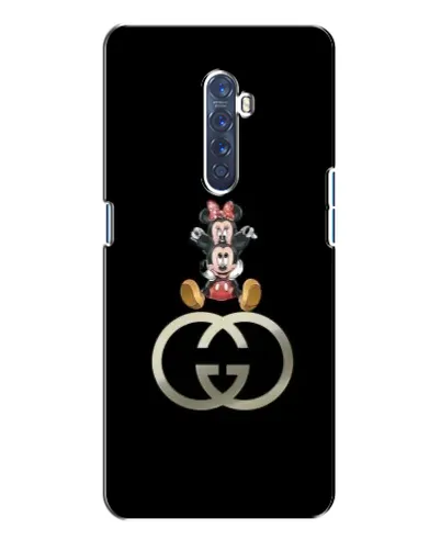 Чехол для OPPO Reno 2 с картинкой «Минни Маус на лого»