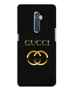 Чехол для OPPO Reno 2 с картинкой «Золотой логотип Gucci»
