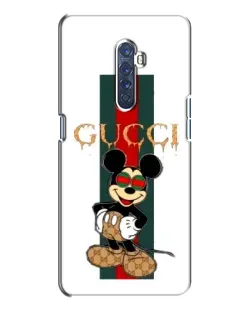 Чехол для OPPO Reno 2 с картинкой «Микки Маус Gucci — полосы»