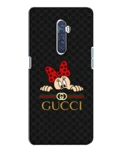 Чехол для OPPO Reno 2 с картинкой «Минни Маус Gucci — черный»