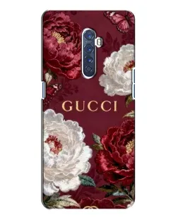 Чехол для OPPO Reno 2 с картинкой «Gucci — бордовые розы»