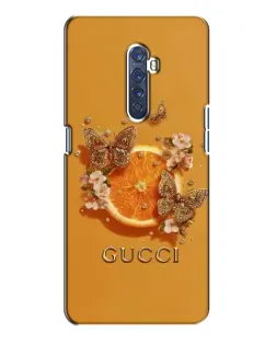 Чехол для OPPO Reno 2 с картинкой «Gucci — золотые бабочки»