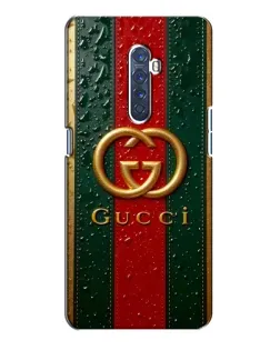 Чехол для OPPO Reno 2 с картинкой «Gucci — фирменная полоса и золото»