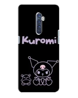 Чехол для OPPO Reno 2 с картинкой «Kuromi — черный минимализм»