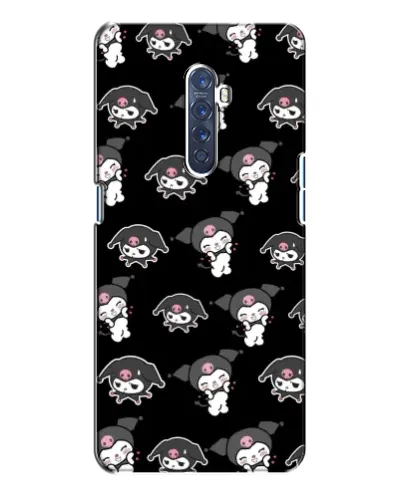 Чехол для OPPO Reno 2 с картинкой «Черный паттерн Kuromi» Чехол для OPPO Reno 2 с картинкой «Черный паттерн Kuromi»