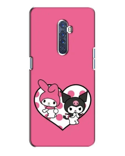 Чехол для OPPO Reno 2 с картинкой «Kuromi и My Melody» Чехол для OPPO Reno 2 с картинкой «Kuromi и My Melody»