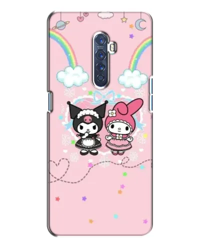 Чехол для OPPO Reno 2 с картинкой «My Melody и Kuromi» Чехол для OPPO Reno 2 с картинкой «My Melody и Kuromi»