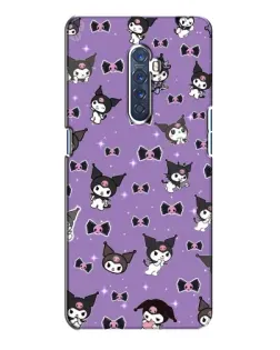 Чехол для OPPO Reno 2 с картинкой «Kuromi — паттерн»
