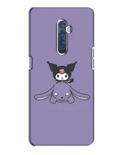 Чехол для OPPO Reno 2 с картинкой «Kuromi на лиловом фоне»