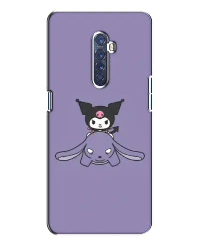 Чехол для OPPO Reno 2 с картинкой «Kuromi на лиловом фоне» Чехол для OPPO Reno 2 с картинкой «Kuromi на лиловом фоне»