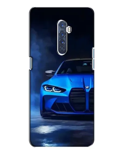Чехол для OPPO Reno 2 с картинкой «Голубая BMW M4» Чехол для OPPO Reno 2 с картинкой «Голубая BMW M4»