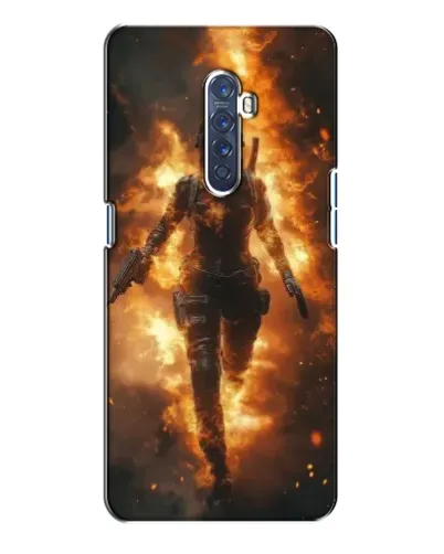 Чехол для OPPO Reno 2 с картинкой «BMW — скорость в дожде»