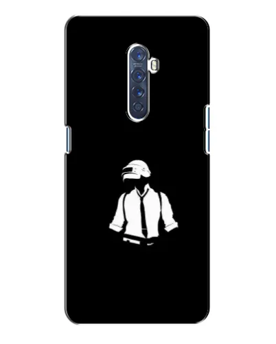 Чехол для OPPO Reno 2 с картинкой «PUBG — белый шлем»