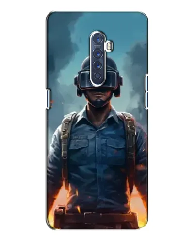 Чехол для OPPO Reno 2 с картинкой «PUBG — реалистичный герой»