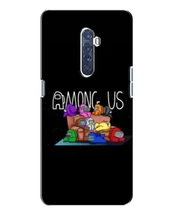Чехол для OPPO Reno 2 с картинкой «Логотип Among Us»