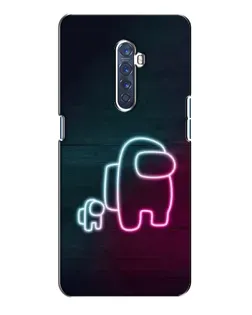 Чехол для OPPO Reno 2 с картинкой «Among Us неон-арт» Чехол для OPPO Reno 2 с картинкой «Among Us неон-арт»