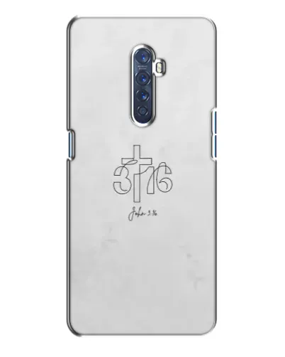 Чехол для OPPO Reno 2 с картинкой «Иоанна 3:16 Крест»