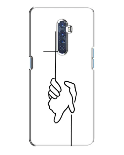 Чехол для OPPO Reno 2 с картинкой «Рука держит»