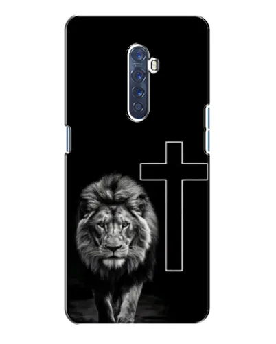 Чехол для OPPO Reno 2 с картинкой «Лев и Крест»