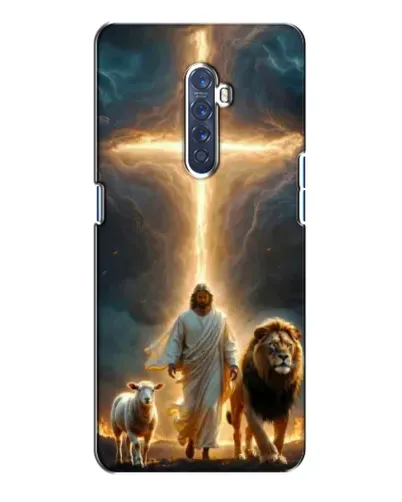 Чехол для OPPO Reno 2 с картинкой «Лев Иуды и Свет»