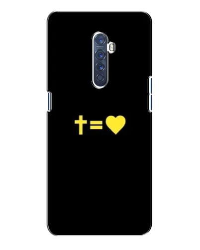 Чехол для OPPO Reno 2 с картинкой «Сердце и Крест»