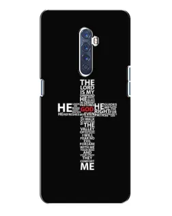 Чехол для OPPO Reno 2 с картинкой «Текстовый крест» Чехол для OPPO Reno 2 с картинкой «Текстовый крест»