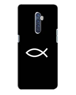 Чехол для OPPO Reno 2 с картинкой «Символ рыбы Jesus» Чехол для OPPO Reno 2 с картинкой «Символ рыбы Jesus»