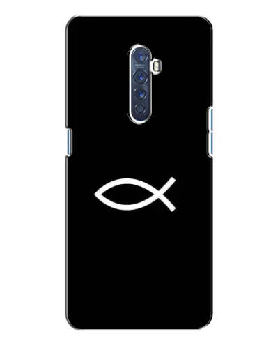 Чехол для OPPO Reno 2 с картинкой «Символ рыбы Jesus» Чехол для OPPO Reno 2 с картинкой «Символ рыбы Jesus»