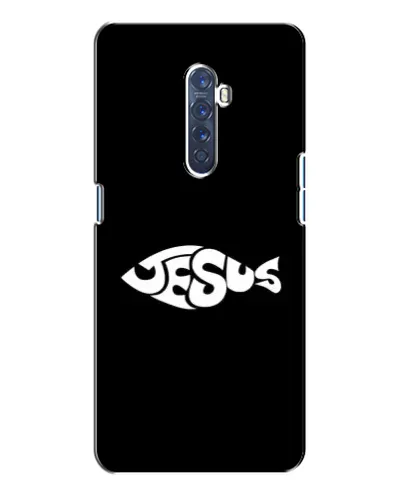 Чехол для OPPO Reno 2 с картинкой «Рыба Jesus» Чехол для OPPO Reno 2 с картинкой «Рыба Jesus»