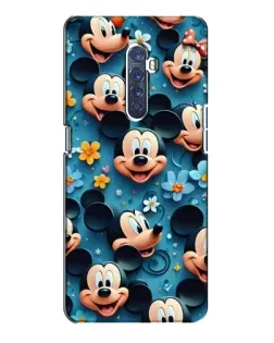 Чехол для OPPO Reno 2 с картинкой «Паттерн Микки и Минни»