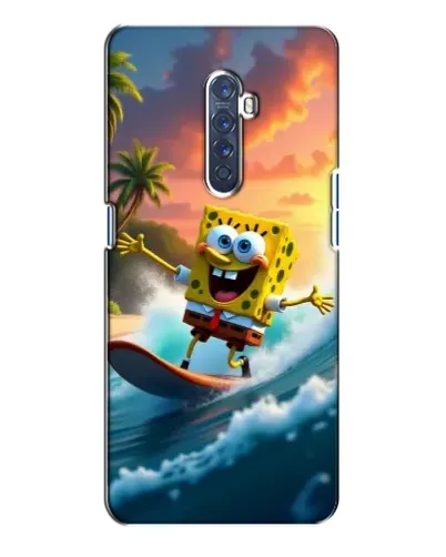 Чехол для OPPO Reno 2 с картинкой «Губка Боб серфингист» Чехол для OPPO Reno 2 с картинкой «Губка Боб серфингист»