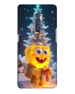 Чехол для OPPO Reno 2 с картинкой «Рождественский Спанч Боб»